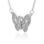 Celtic Knot Butterfly Necklace