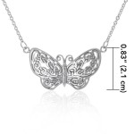 Celtic Knot Butterfly Necklace