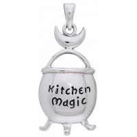 Kitchen Magic Cauldron Pendant in Sterling Silver