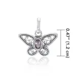 Butterfly Pendant & Earrings with Free Chain Gift Box Set