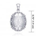 Tree of Life Natural Clear Quartz Pendant