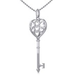 Hearts in Heart Spiritual Enchantment Key Pendant