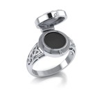 Claddagh Sterling Silver Poison Ring