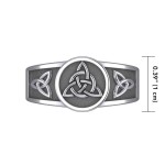 Triquetra Silver Ring