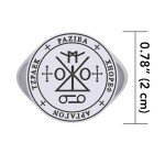 Archangel Raziel Sigil Signet Ring