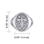 Tree of Life Mens Signet Ring