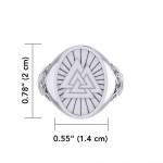 Viking Valknut Mens Signet Ring