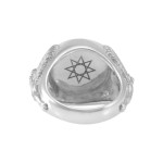 Angel Talisman Occult Large Mens Signet Ring