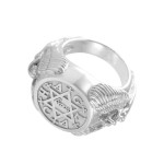 Angel Talisman Occult Small Mens Signet Ring