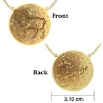 Aries Astrology Vermeil Necklace