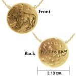 Taurus Astrology Vermeil Necklace