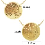 Libra Astrology Vermeil Necklace