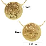 Scorpio Astrology Vermeil Necklace