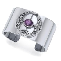 Chalice Well Amethyst Cuff Bracelet