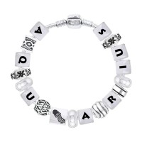 Aquarius Astrology Bead Bracelet