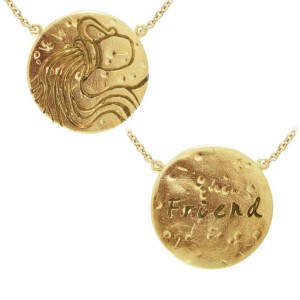 Aquarius Astrology Vermeil Necklace