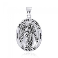 Archangel Raphael Medallion Pendant