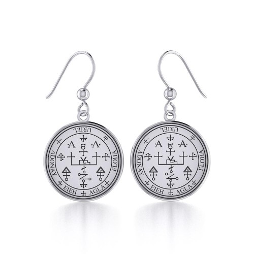 Archangel Uriel Sigil Small Earrings