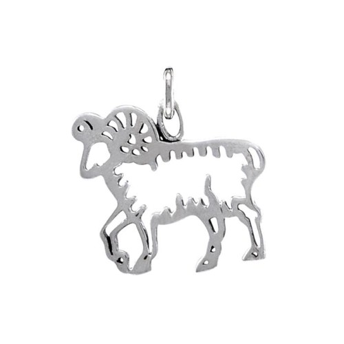 Aries Zodiac Symbol Charm