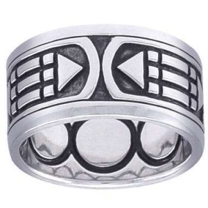 Atlantis Sacred Geometry Band Ring