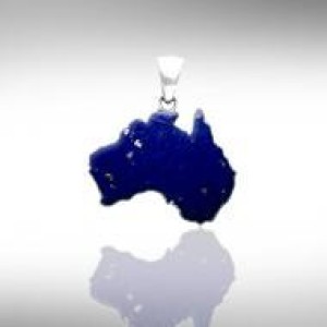 Australia Inlaid Lapis Pendant