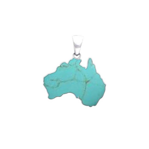 Australia Inlaid Turquoise Pendant