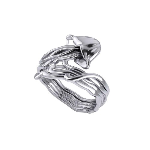 Box Jellyfish Silver Wrap Ring