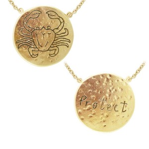 Cancer Astrology Vermeil Necklace