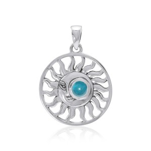 Celestial Beauty Blue Topaz Pendant