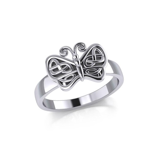 Celtic Knot Butterfly Ring