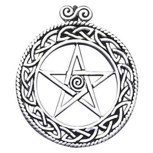 Openwork Pentacle Pendant in Sterling Silver