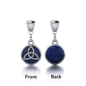 Celtic Triquetra Lapis Flip Pendant