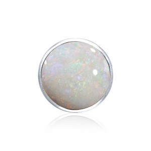 Circle Opal Cabochon Pendant