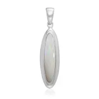 Elongated Oval Opal Cabochon Pendant