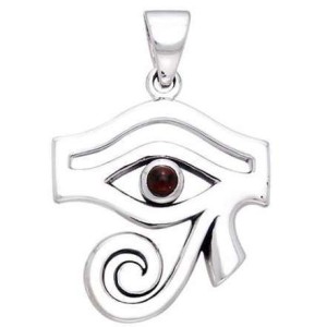 Eye of Horus Egyptian Pendant with Gemstone