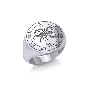 Fifth Pentacle of Mars Mens Signet Ring