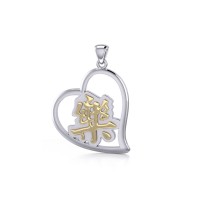 Happiness Feng Shui Heart Pendant