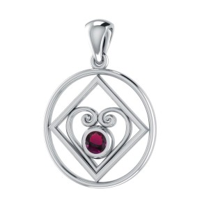 Heart of Power Ruby Pendant