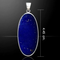 Large Oval Lapis Cabochon Pendant