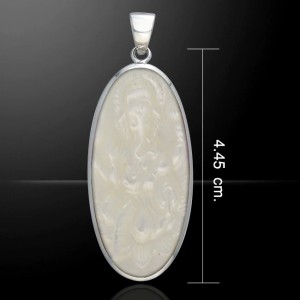 Large Oval Mother of Pearl Cabochon Pendant
