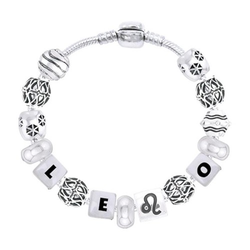 Leo Astrology Bead Bracelet