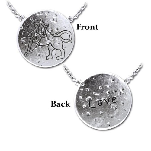Leo Astrology Silver Necklace