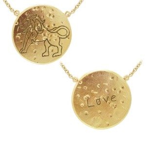 Leo Astrology Vermeil Necklace