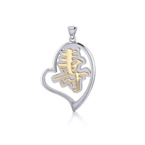 Longevity Feng Shui Heart Pendant