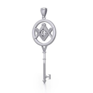 Masonic Compass Square Spiritual Enchantment Key Pendant