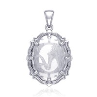 Mermaid Natural Clear Quartz Pendant