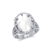 Mermaid Natural Clear Quartz Ring