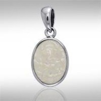 Oval Mother of Pearl Cabochon Pendant
