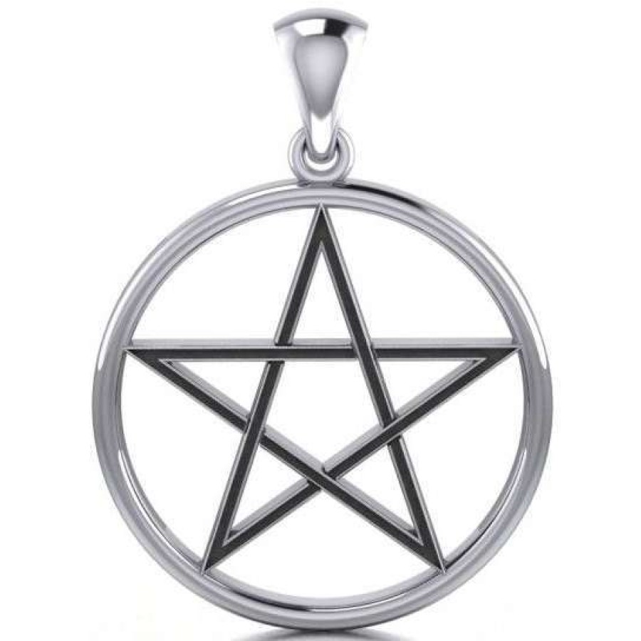 Sterling Silver Pentagram Pendant With Celtic Knotwork – Badboy Jewellery