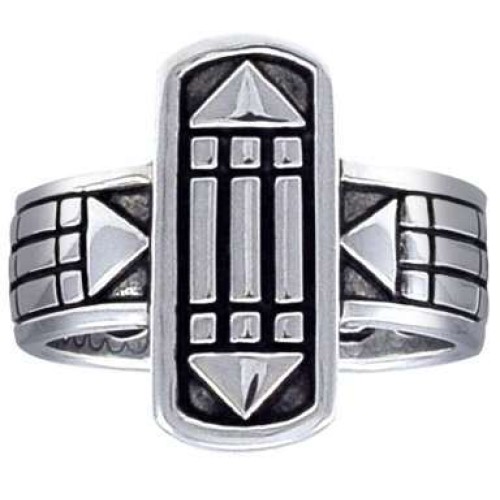 Atlantis Sacred Geometry Sterling Ring